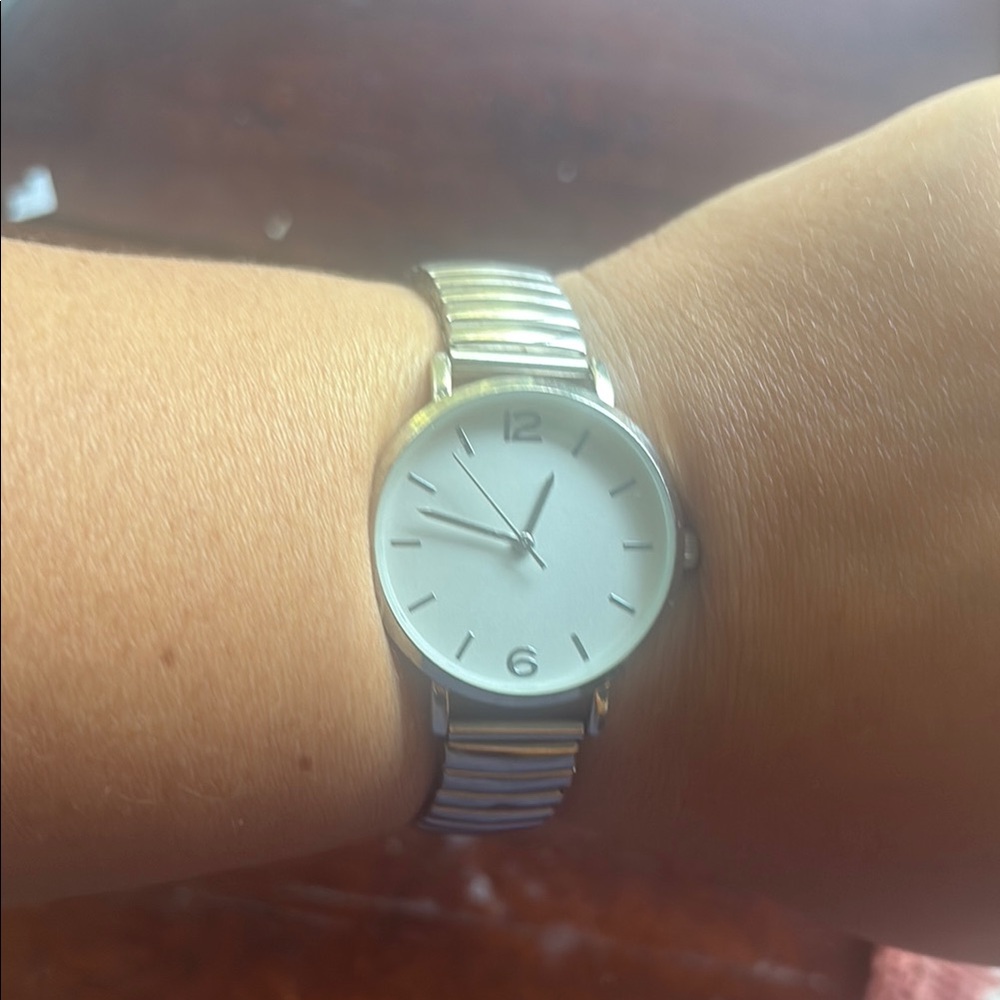 Silver Minimalist Watch